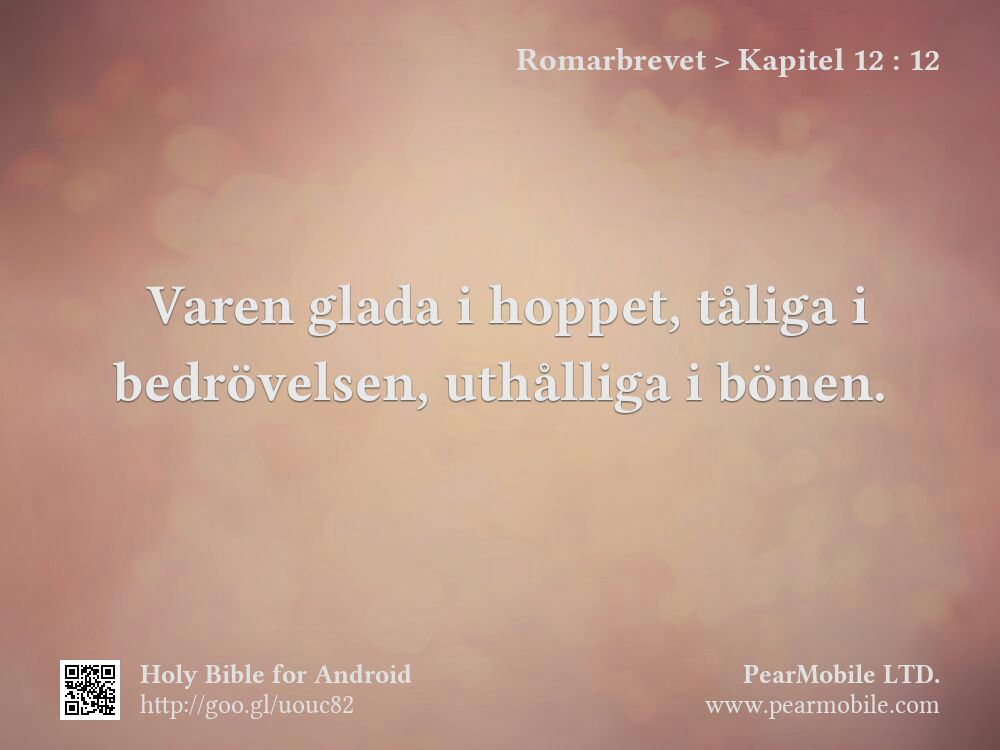 Romarbrevet, Kapitel 12:12